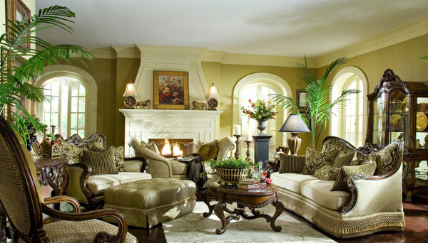 古典欧式客厅图片