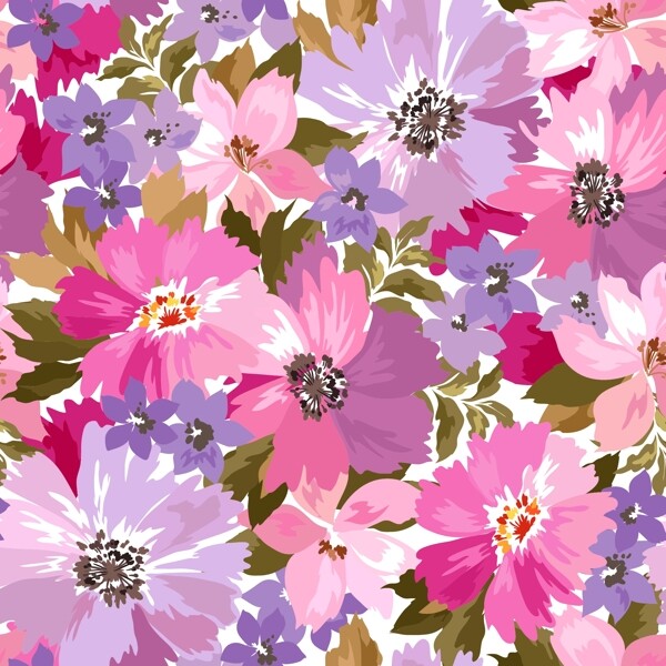 印象派花卉背景图片