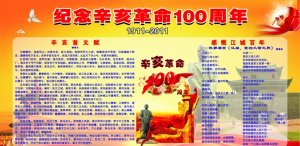 纪念辛亥革命100周年图片