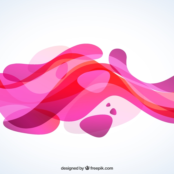 粉红色波浪背景