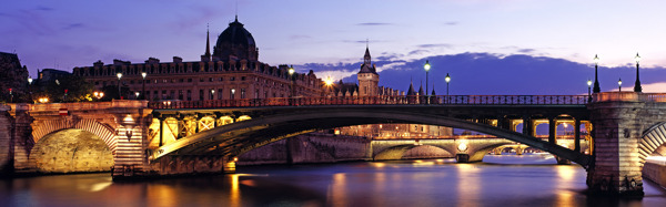 世界各地桥城市夜景摄