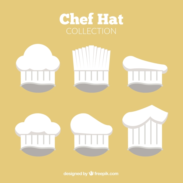 扁平风格厨师帽图标