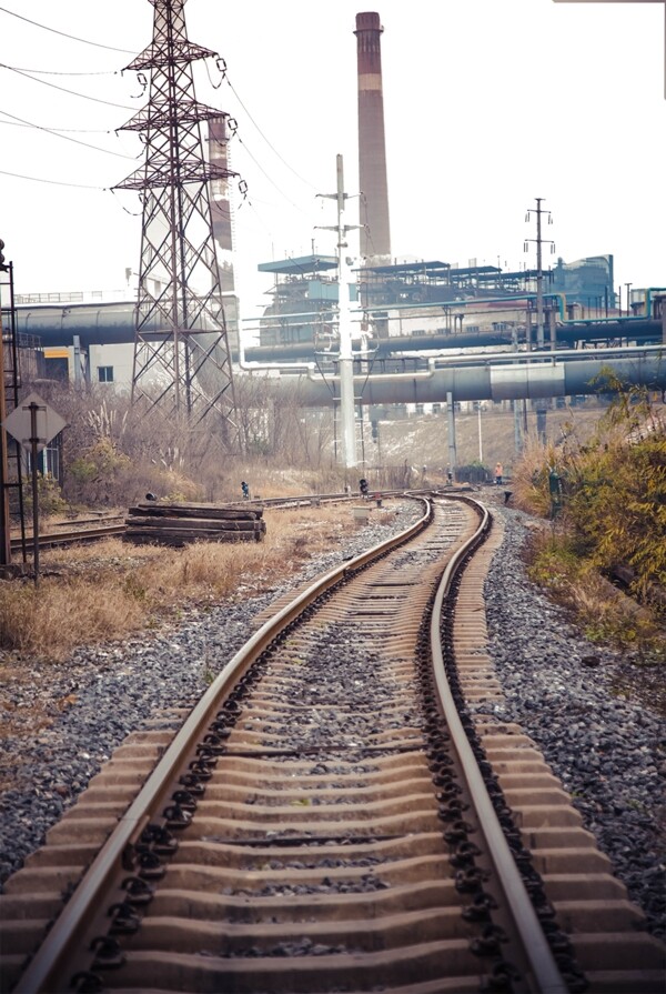 摄影艺术铁路背景风景图