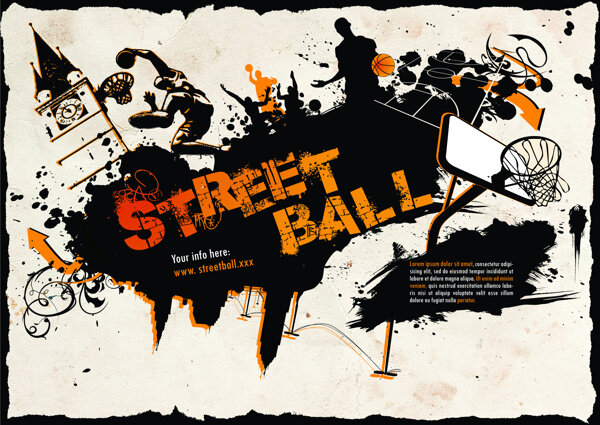 篮球比赛宣传海报图片