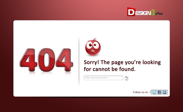 404错误页面图标模板PSD