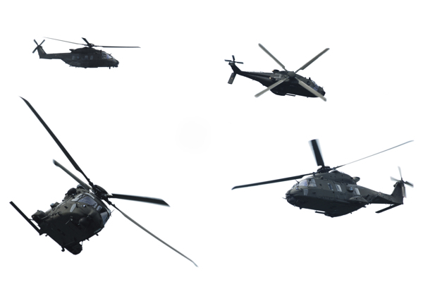 军用运输直升机摄影图片