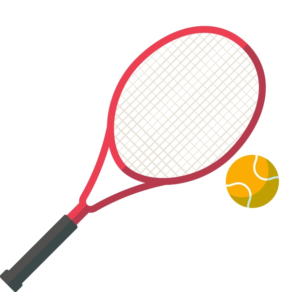 网球公开赛网球拍网球图标