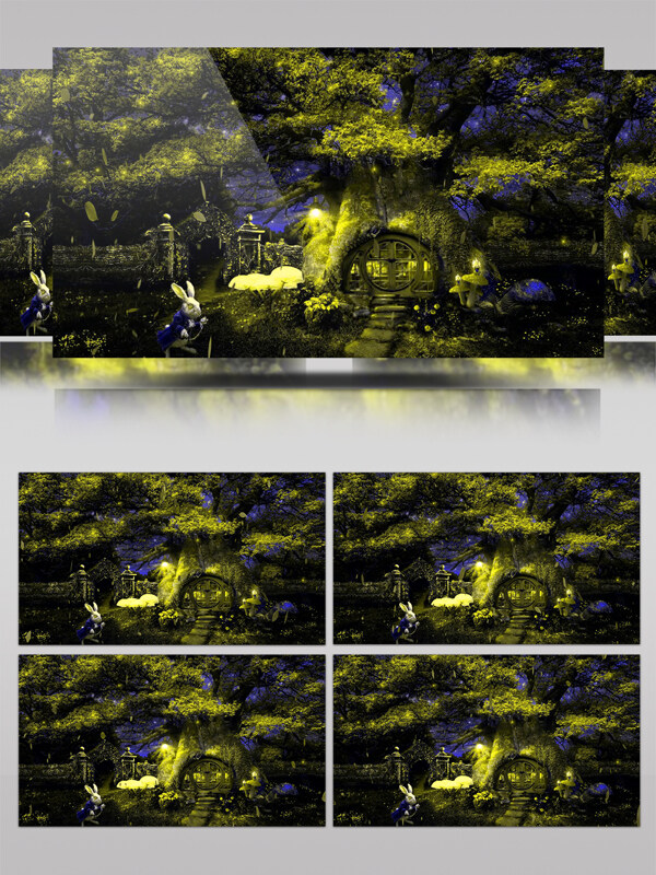森林童话LED动态视频背景