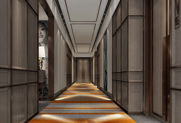 时尚混搭风格空间走廊效果图设计