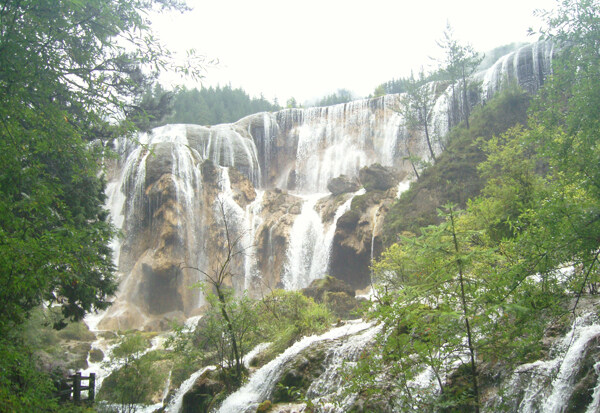 九寨风光瀑布风景