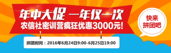 年中大促一年仅一次banner