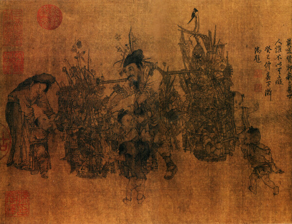 货郎图a人物画中国古画0174