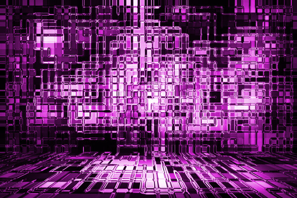 紫色镶嵌玻璃室背景JPG