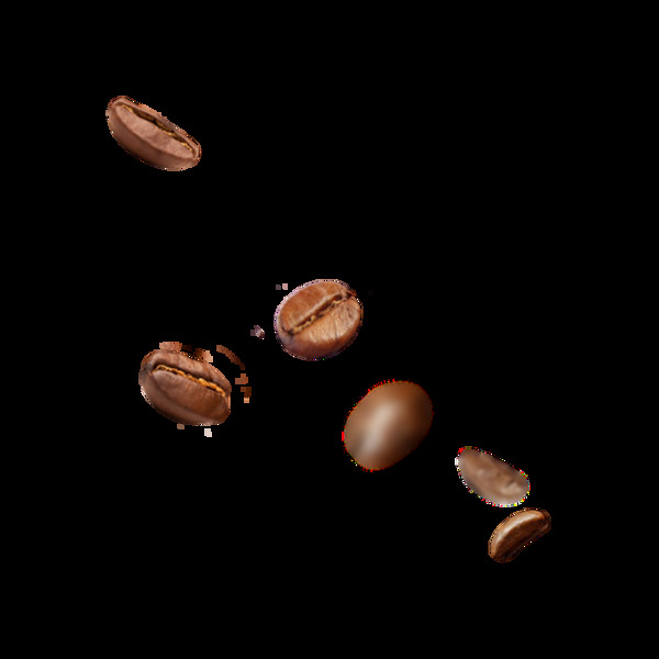 褐色咖啡豆元素