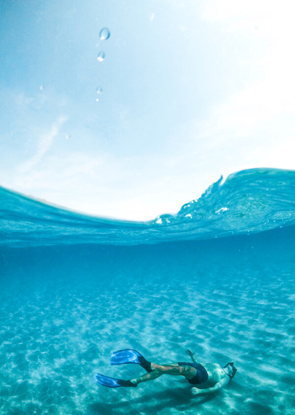 海滩海洋自然天空水