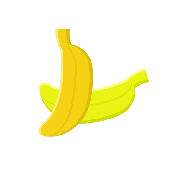 香蕉黄色水果蔬菜可商用小元素