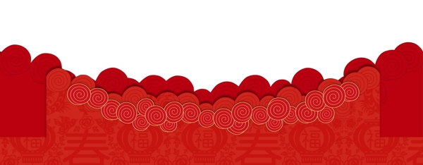 新年喜庆中国元素装饰效果素材