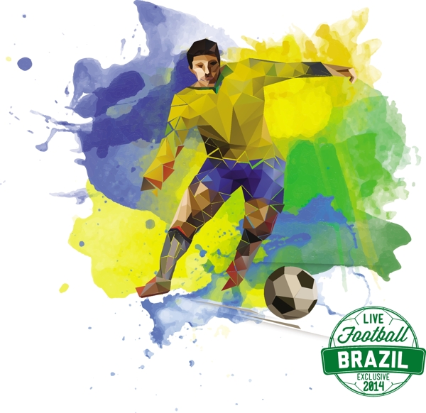 2014足球世界杯在巴西6向量