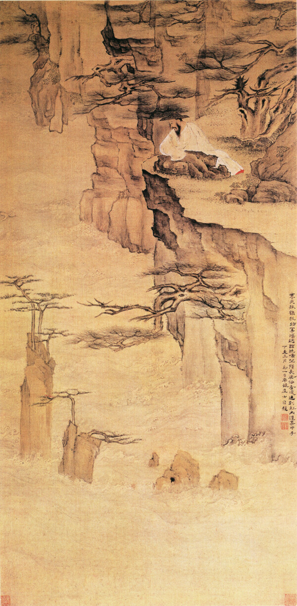 山水水墨画背景墙装饰画