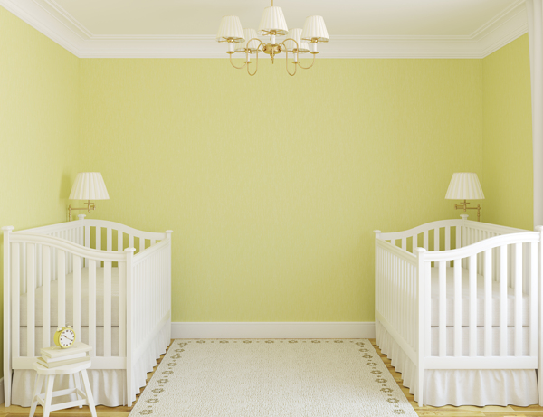 绿色婴儿房效果图