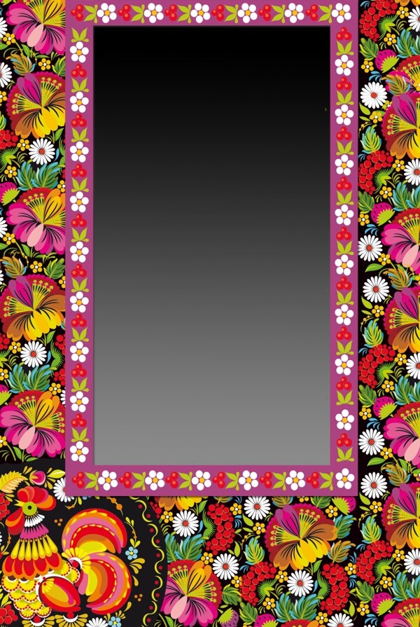 花卉相框图片