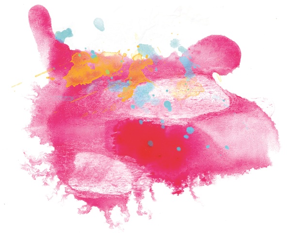 粉色涂鸦水彩背景素材
