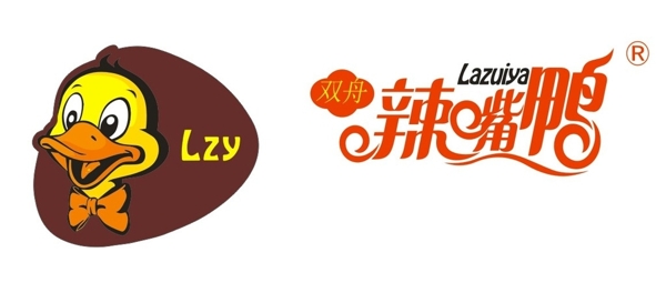 辣嘴鸭门头标志logo图片