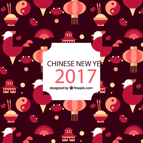 中国新年元素背景