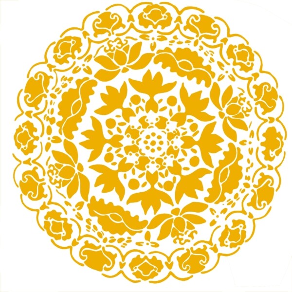 中国风金色传统底纹花纹