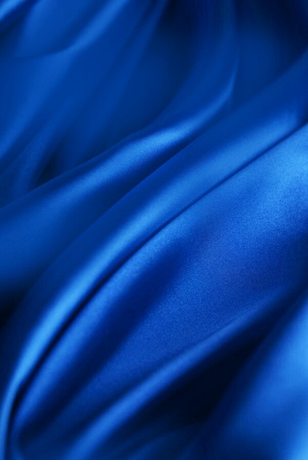 化妆品背景蓝色丝绸丝质背景
