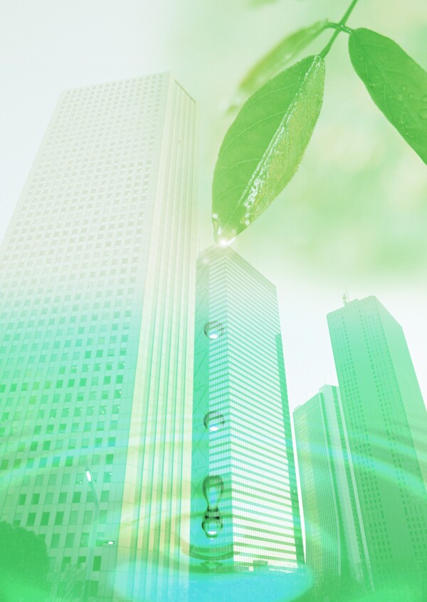 绿色城市背景图片