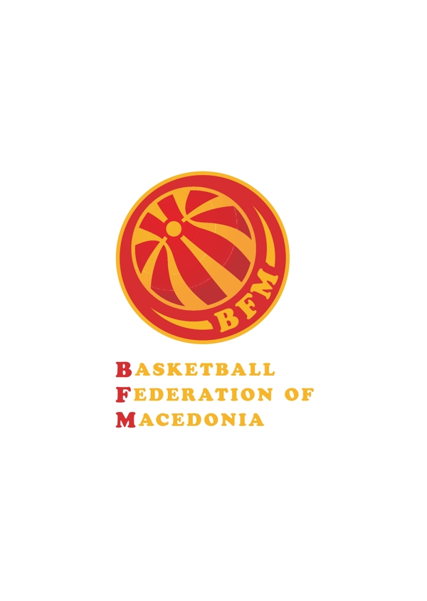 BasketballFederationofMacedonialogo设计欣赏BasketballFederationofMacedonia运动标志下载标志设计欣赏