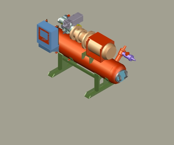 rxf101螺杆式压缩机后模型