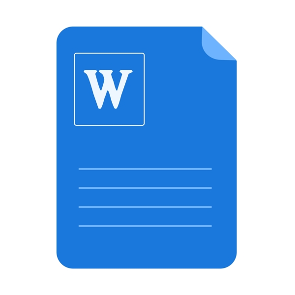 MicrosoftWord应用图标logo