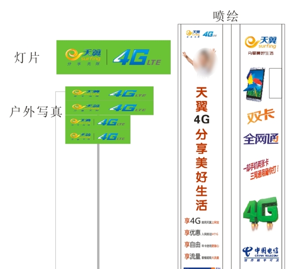 电信天翼4G图片