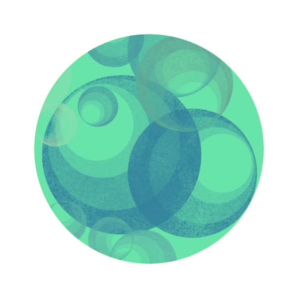 抽象绿色艺术球球