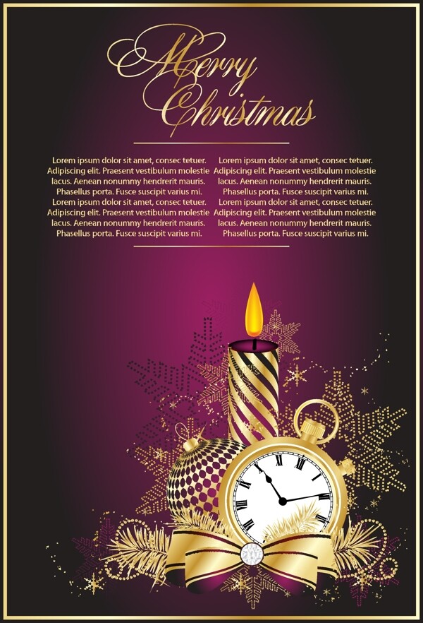2011新年圣诞节海报背景矢量素材