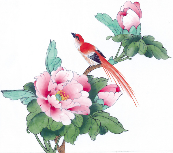 中式花鸟工笔画