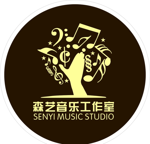 音乐工作室logo