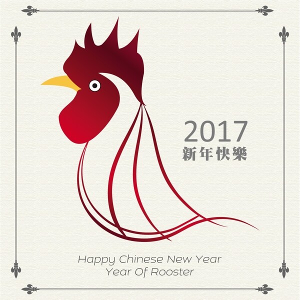 有中国新年鸡的背景