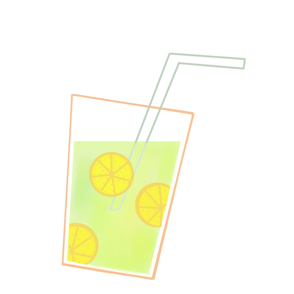 杯装黄色柠檬水