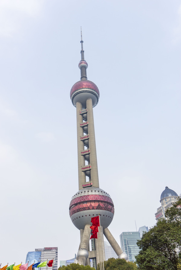上海标志性建筑东方明珠摄影