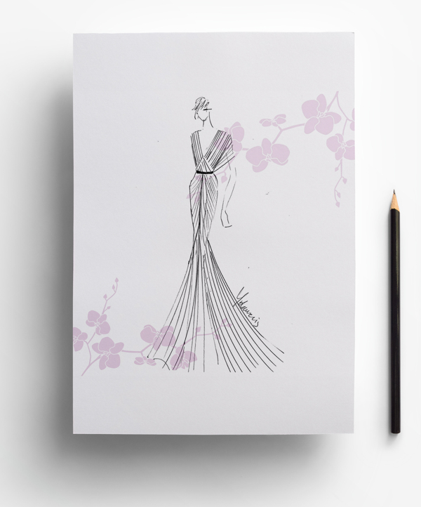 服装设计婚纱设计手稿图
