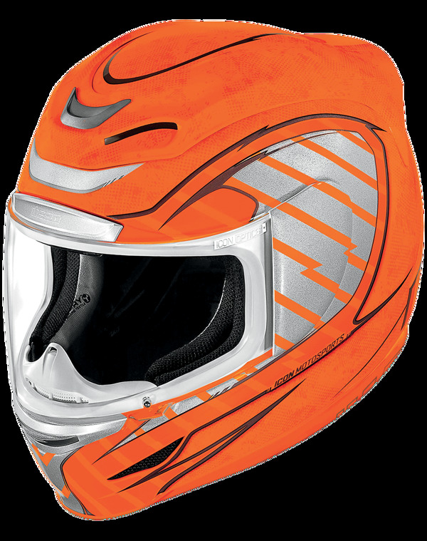 橙色摩托车头盔免抠png透明图层素材