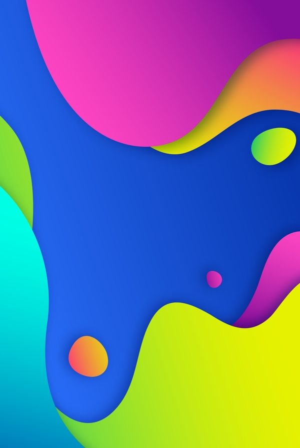液态彩色流动抽象背景