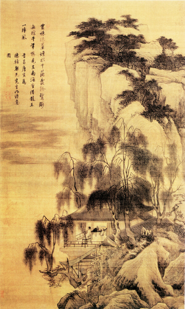 中国风油画背景图片