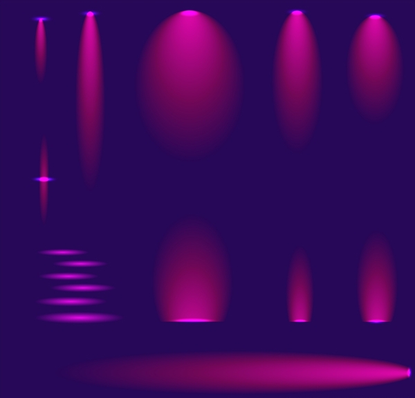 紫色舞台射灯