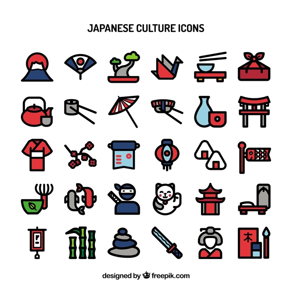 日本图标彩色图标素材icon