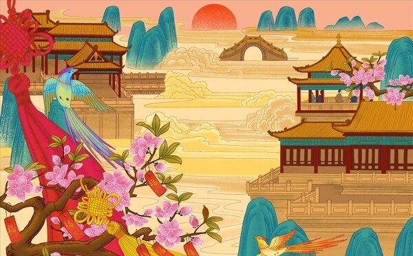中国风国画图片