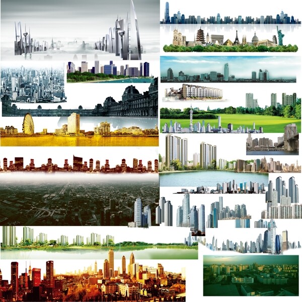 世界著名城市标志建筑素材图片